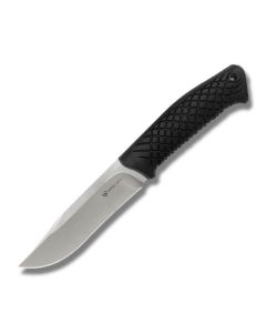 Steel Will Druid with Thermoplastic Elastomer Handles and 9Cr18MoV Stainless Steel 4.53” Clip Point Plain Edge Blade and Leather Sheath Model 215