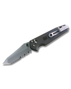 SOG Mini X-Ray Vision with Black Zytel Handle and ATS-34 Stainless Steel 3" Tanto Point Partially Serrated Blade Model MXV72-CP