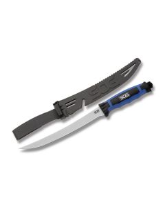 SOG Bladelight Fillet Knife with Glass Reinforced Handle and 8Cr13MoV Stainless Steel 7.50" Fillet Plain Edge Blade Model BLT32K-CP