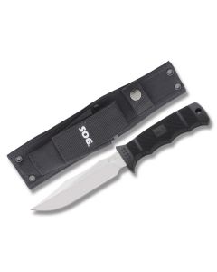 SOG SEAL Pup Elite with Glass Reinforced Handle and 4.875" Clip Point Plain Edge Blade Model E37N