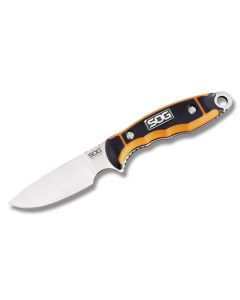 SOG Huntspoint Skinner with Glass Reinforced Nylon Handle and AUS-8 Stainless Steel 3.688" Drop Point Plain Edge Blade 