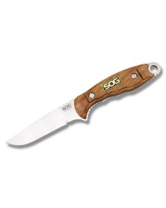 SOG Huntspoint Boning Knife with Rosewood Handle and S30V Stainless Steel 3.75" Drop Point Plain Edge Blade Model HT023L-CP