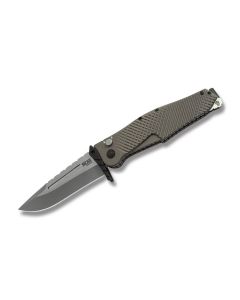 SOG Quake XL with Flat Dark Earth Anodized Aluminum Handles and SOG Assisted Opening VG-10 Steel Plain Edge Blades Model IM1101-BX