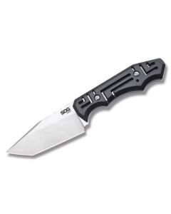 SOG Growl Fixed Blade with Glass Reinforced Handle and 9Cr18MoV Steel 3.625" Tanto Plain Edge Blade Model JB02K-CP