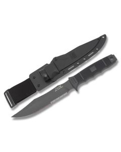 SOG SEAL Team Elite with Glass Reinforced Handle and AUS-8 Stainless Steel 7" Clip Point Partially Serrated Blade and Nylon Sheath Model SE37-N
