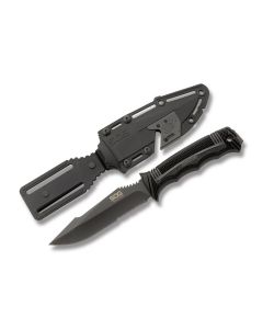 SOG Seal Strike with Glass Reinforced Glass Handle and Black Tini Coated AUS-8 Stainless Steel 4.875" Clip Point Partially Serrated Blade Model SS1003-CP