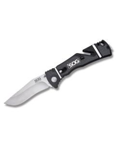 SOG Trident Elite with Glass Reinforced Handle and AUS-8 Stainless Steel 3.688" Drop Point Plain Edge Blade Model TF101-CP