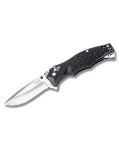 SOG Vulcan Mini with Textured Black Zytel Handle and VG-10 Stainless Steel 3" Spear Point Plain Edge Blade Model VL02-CP