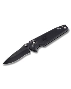 SOG Visionary I with Black Zytel Handle and VG-10 Stainless Steel 3" Drop Point Plain Edge Blade Model VS01-CP