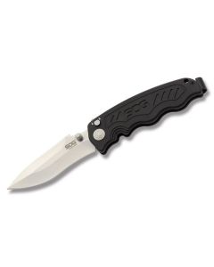 SOG Zoom Mini with Aluminum Handle and AUS-8 Stainless Steel 3.125" Drop Point Plain Edge Blade Model ZM1001-CP