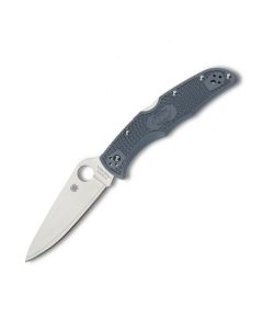 Spyderco Sprint Run Endura Folding Knife with Blue-Gray FRN Handle and Satin Coated V-Toku2/ SUS310 Steel 3.8" Drop Point Blade Model C10FBPBLE