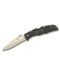 Spyderco Endura 4 with British Racing Green FRN Handle and Satin Coated  ZDP-189 Steel 3.75" Drop Point Plain Edge Blade Model C10GRE