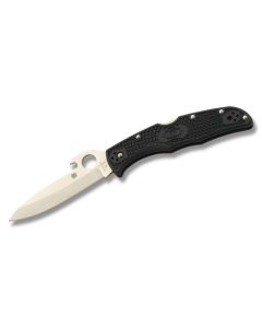 Spyderco Endura Emerson Opener 4 with Black FRN Handle and Satin Coated VG-10 Stainless Steel 2.875" Drop Point Plain Edge Blade Model C11GYW