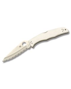 Spyderco Endura 4 with Stainless Steel Handle and Satin Coated VG-10 Stainless Steel 3.875" Drop Point SpyderEdge Blade Model C10S