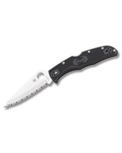 Spyderco Endura 4 with Black FRN Handle and Satin Coated VG-10 Stainless Steel 3.75" Drop Point SpyderEdge Blade Model C10BK