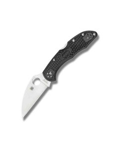 Spyderco C11FPWCBK Delica 4 Lightweight Wharncliffe with Black G-10 Handle and Satin Coated VG-10 Stainless Steel 2.875" Wharncliffe Plain Edge Blade Model C11FPWCBK