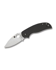 Spyderco Sage 5 with Carbon Fiber and G-10 Laminate Handles and CPM S30V Steel 3.03" Leaf Plain Edge Blade Model C123CFPCL