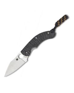 Spyderco Sprint Run PPT Folding Knife with Carbon Fiber Handle and Satin Coated CPM-S90V Stainless Steel Blade Model C135CFP