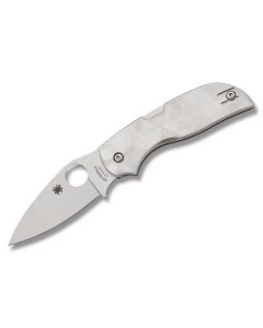 Spyderco Chaparral with Titanium Handle and Satin Coated CTS-XHP Steel 2.812" Spear Point Plain Edge Blade Model C152TI