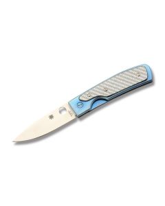 Spyderco Memory with Titanium Glass Fiber Handle and Satin Coated VG-10 Stainless Steel  3.00" Drop Point Plain Edge Blade Model C155TI