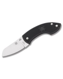 Spyderco Pingo with Black FRN Handle and Satin Coated N690Co Stainless Steel 2.375" Sheepfoot Plain Edge Blade Model C163BK