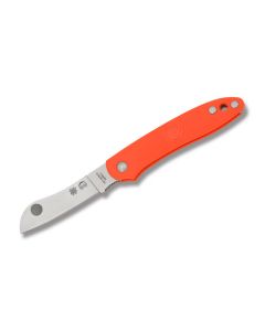 Spyderco Roadie SlipIt with Orange FRN Handle and Satin Coated N690Co 2" Sheepfoot Plain Edge Blade Model C189OR