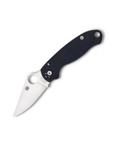 The Spyderco Para 3 Folding Knife with Midnight Blue G-10 Handle and Satin Coated CPM-S110V Stainless Steel 3" Clip Point Blade Model C223GDBL