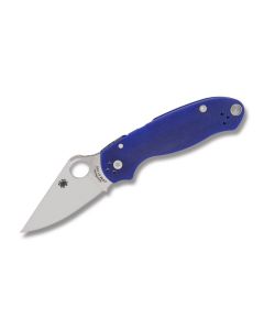 Spyderco Knives Para-3 Folder with Purple G-10 Handle and Satin Coated S110V Stainless Steel 3" Clip Point Plain Edge Blade Model C23GPDBL