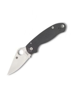 Spyderco Para 3 Folding Knfie with Dark Gray G-10 Handle and Saitn Coated Maxamet Steel 3" Clip Point Blade Model C223GPDGY