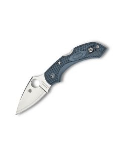 Spyderco Sprint Run Dragonfly 2 Folding Knife with Blue-Gray FRN Handle and Satin Coated V-Toku2/ SUS310 Steel 2.25" Spear Point Blade Model C28FPBLE2