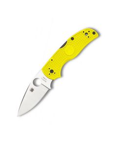 Spyderco Native 5 Salt Folding Knife with Yellow FRN Handle and Satin Coated LC200N Steel 2.95" Spear Point Blade Model C41PYL5