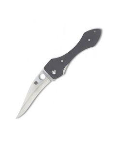 Spyderco Sprint Run Shabaria Folding Knife with Black G-10 Handle and Satin Coated VG-10 Stainless Steel Clip Point Blade Model C59GGYP