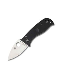 Spyderco C69GP3 Lil' Temperance with Black G-10 Handle and Satin Coated CPM-S30V Stainless Steel 2.938" Drop Point Plain Edge Blade Model C69GP3