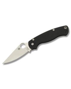 Spyderco Para Military 2 with Black G-10 Handle and Satin Coated CPM-S30V Stainless Steel 3.439" Clip Point Plain Edge Blade Model C81G2