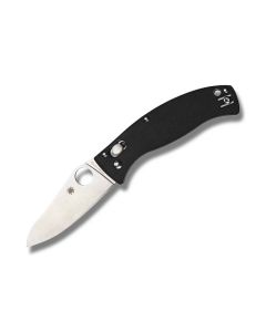 Spyderco C82GP3 D'Allara 3 with Black G-10 Handle and Satin Coated CPM-S30V Stainless Steel 3.439" Drop Point Plain Edge Blade Model C82GP3