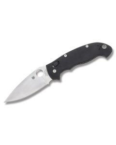 Spyderco Manix 2 XL with Black G-10 Handle and Satin Coated CPM-S30V Stainless Steel 3.375" Drop Point Plain Edge Blade Model C95G2