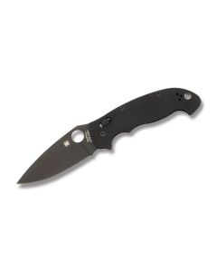 Spyderco Manix 2 with Black G-10 Handle and Satin Coated CPM-S30V Stainless Steel 3.375" Clip Point Plain Edge Blade Model C101G2