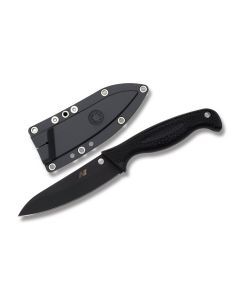 Spyderco Aqua Salt with Black FRN Handle and H-1 Steel 4.75" Drop Point Plain Edge Blade Model FB23PBBK