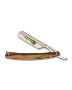 Timor Straight Razor 6.375" with Maple Wood Handles and Carbon Steel Plain Edge Blades