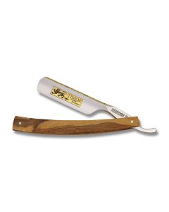 Timor Straight Razor 6.375" with Maple Wood Handles and Carbon Steel Plain Edge Blades