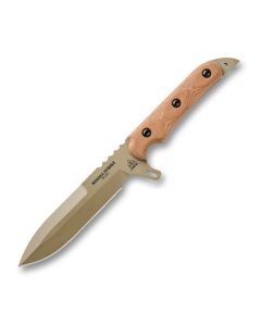 TOPS Missile Strike with Tan Canvas Micarta Handle