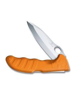 Victorinox Hunter Pro with Orange Composition Handle and Stainless Steel Spear Point 5.125" with Plain Edge Blade with Black Nylon Pouch Model 08044