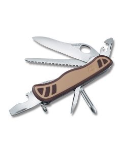 Victorinox Swiss Army One-Hand Trekker 4.375" with Desert Composition Handles and Stainless Steel Blades and Tools Model 0.8461.MWC941US2