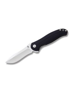 Kizer Knives Bad Dog Folding Knife with Black G-10 Handle and Satin Coated VG-10 Stainless Steel 3" Drop Point Blade Model V34463A1