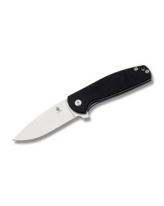 Kizer Knives Gemini with Black G-10 Handles and Stonewash Coated VG-10 Stainless Steel 3" Drop Point Plain Edge Blade Model V3471A1