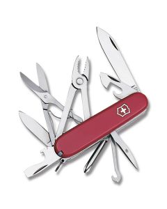 Victorinox Swiss Army Deluxe Tinker 3.625" with Red Composition Handle and Stainless Steel Blades and Tools Model 5079R