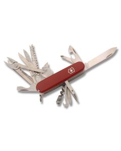 Victorinox SwissChamp 3.625" with Translucent Sapphire Composition Handle and Stainless Steel Blades and Tools with S.O.S. Set Model 53509