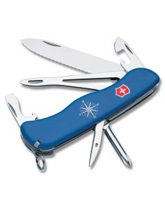 Victorinox Swiss Army Helmsman 4.375" with Blue Composition Handle and Stainless Steel Blades and Tools Model 53664