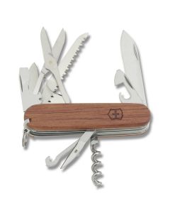 Victorinox Swiss Army  Huntsman 3.625" with Hardwood Handle and Stainless Steel Blades and Tools Model 53713