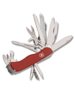 Victorinox Swiss Army WorkChamp XL 4.439" with Red Composition Handle and Stainless Steel Blades and Tools Model 53771